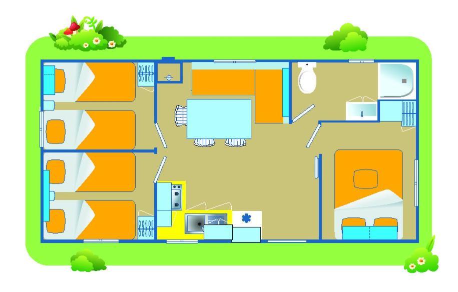 Happy Camp Mobile Homes In Camping Laguna Village Caorle Exteriör bild
